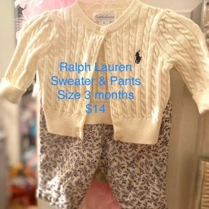 Ralph Lauren Sweater and Pant Set